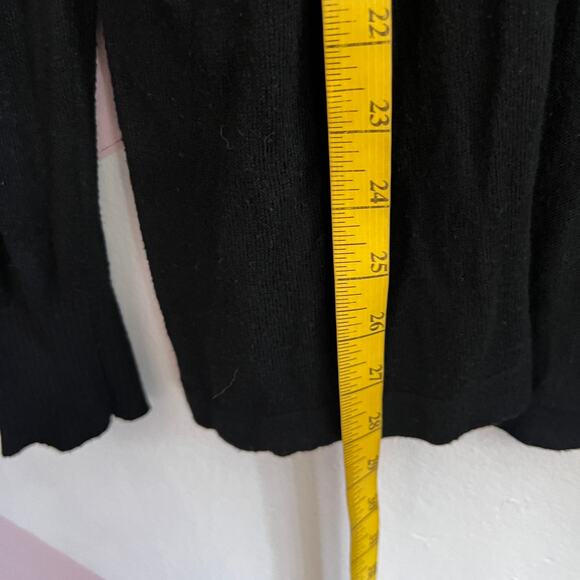 Black Ruffle Cardigan Y2K 2000s Retro Indie Sleaze Gothic Grunge XL - Picture 7 of 8